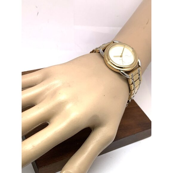 Tory Burch Women's Watch TBW7222 Miller Quartz Cream Dial Two Tone Steel 32mm - Picture 5 of 14